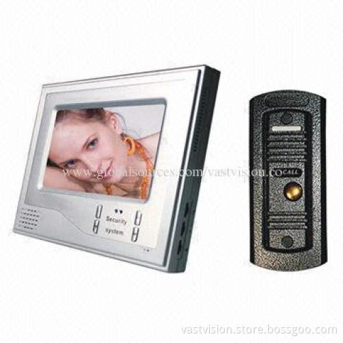 7-inch TFT Video Doorphone with Metal Pin-hole Camera